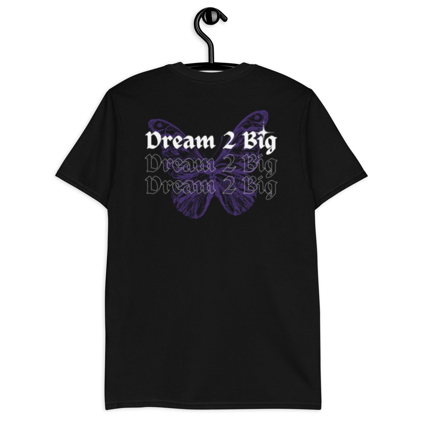 Short-Sleeve Unisex Purple Butterfly T-Shirt *DO NOT MACHINE DRY*
