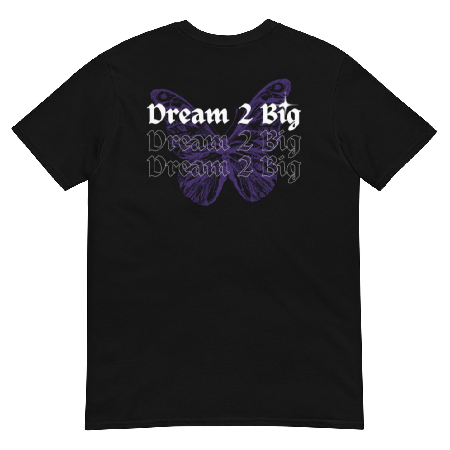 Short-Sleeve Unisex Purple Butterfly T-Shirt *DO NOT MACHINE DRY*